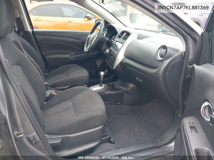 3N1CN7AP7KL881369 2019 Nissan Versa 1.6 Sv