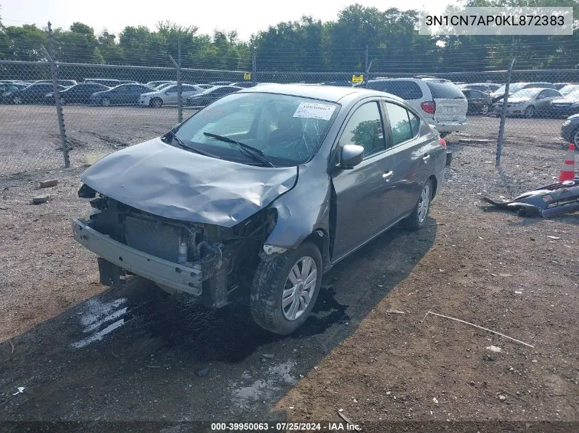 3N1CN7AP0KL872383 2019 Nissan Versa 1.6 Sv