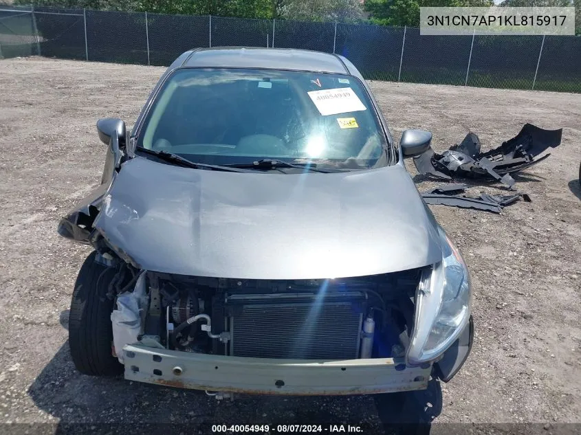 3N1CN7AP1KL815917 2019 Nissan Versa S/S Plus/Sv