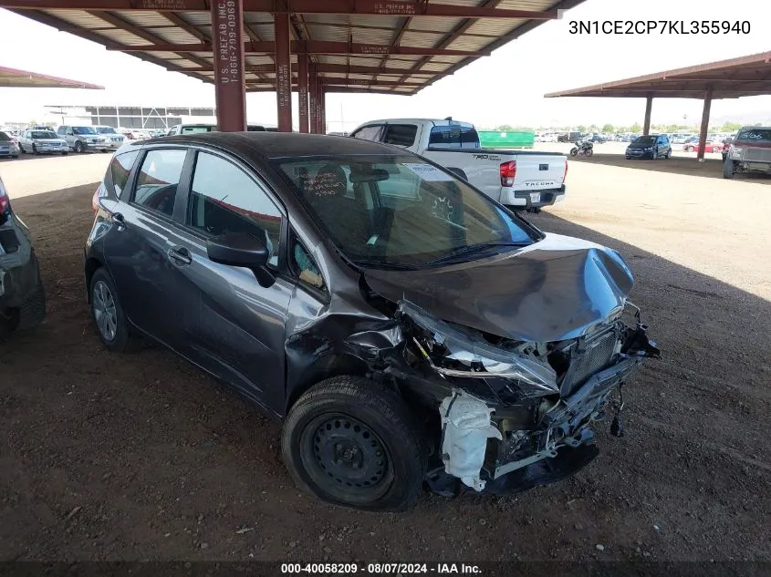 3N1CE2CP7KL355940 2019 Nissan Versa Note Sv