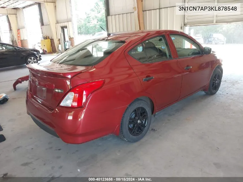 3N1CN7AP3KL878548 2019 Nissan Versa 1.6 S+