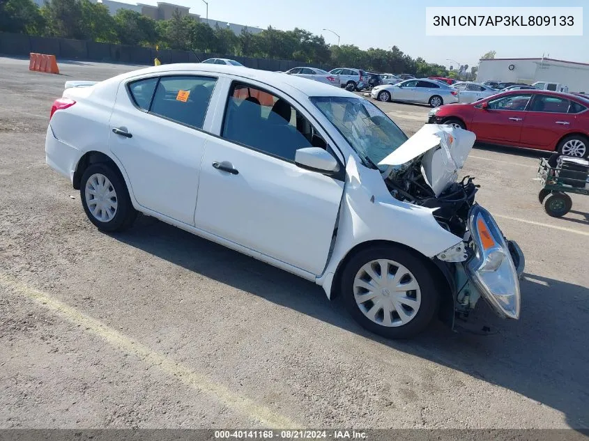 3N1CN7AP3KL809133 2019 Nissan Versa 1.6 S+