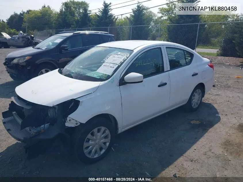 3N1CN7AP1KL880458 2019 Nissan Versa 1.6 S