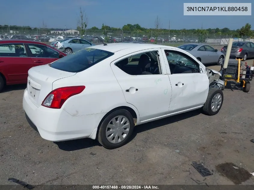 3N1CN7AP1KL880458 2019 Nissan Versa 1.6 S