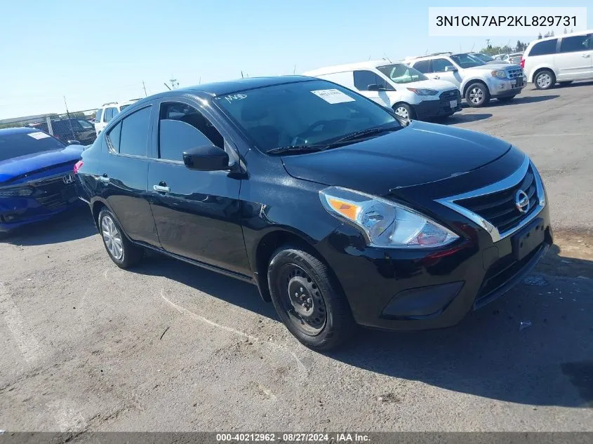 3N1CN7AP2KL829731 2019 Nissan Versa 1.6 Sv