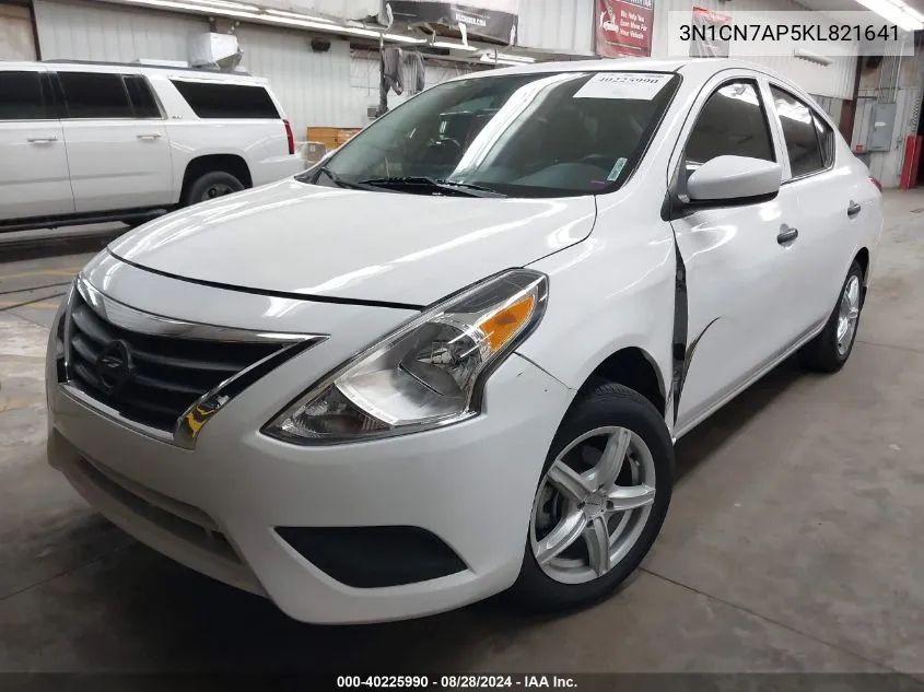 3N1CN7AP5KL821641 2019 Nissan Versa 1.6 S