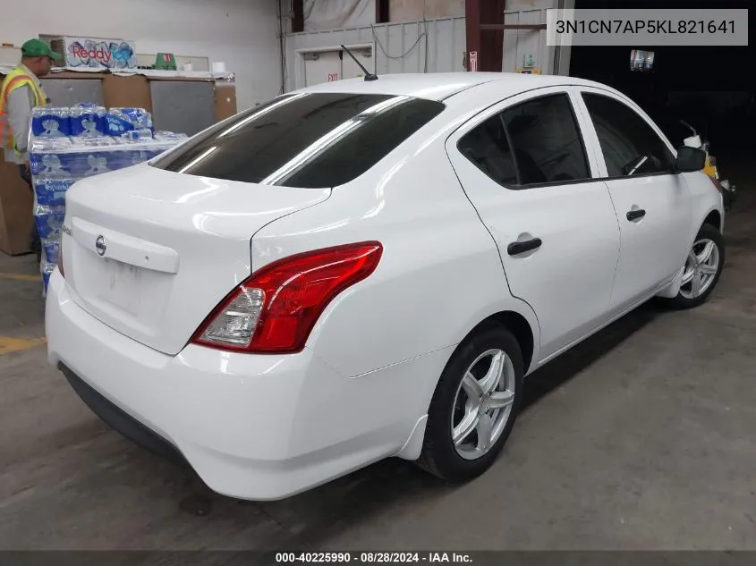 3N1CN7AP5KL821641 2019 Nissan Versa 1.6 S