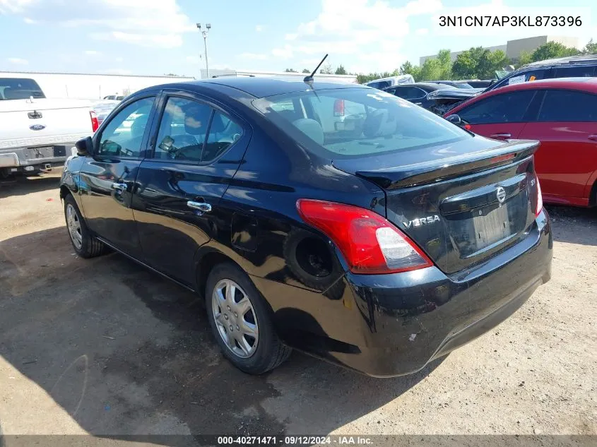 2019 Nissan Versa S/S Plus/Sv VIN: 3N1CN7AP3KL873396 Lot: 40271471