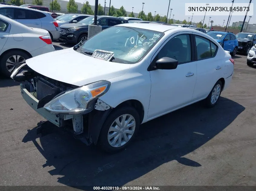 2019 Nissan Versa 1.6 Sv VIN: 3N1CN7AP3KL845873 Lot: 40328110