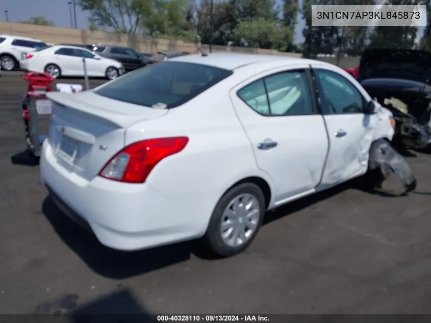 2019 Nissan Versa 1.6 Sv VIN: 3N1CN7AP3KL845873 Lot: 40328110