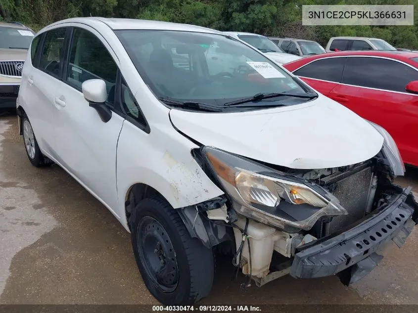 2019 Nissan Versa Note Sv VIN: 3N1CE2CP5KL366631 Lot: 40330474