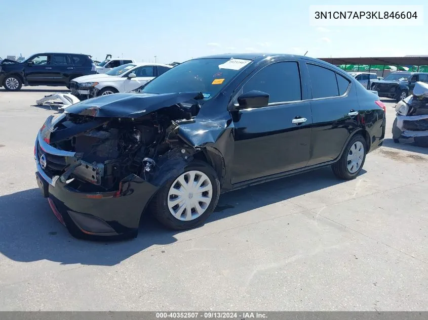 2019 Nissan Versa 1.6 Sv VIN: 3N1CN7AP3KL846604 Lot: 40352507