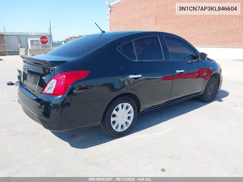 3N1CN7AP3KL846604 2019 Nissan Versa 1.6 Sv