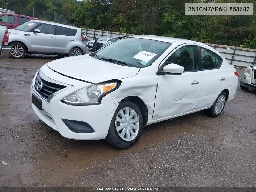 2019 Nissan Versa 1.6 Sv VIN: 3N1CN7AP6KL858682 Lot: 40441542