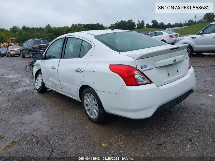 3N1CN7AP6KL858682 2019 Nissan Versa 1.6 Sv