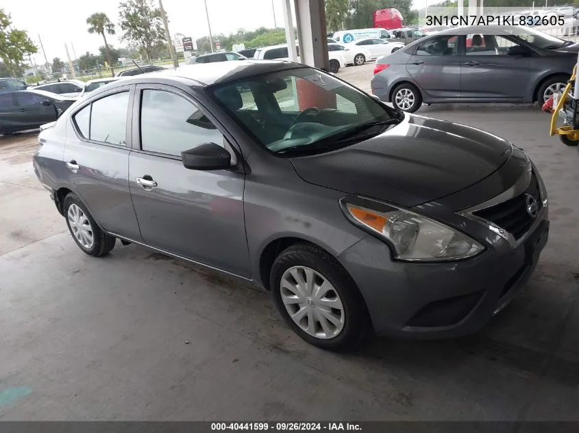 3N1CN7AP1KL832605 2019 Nissan Versa 1.6 Sv