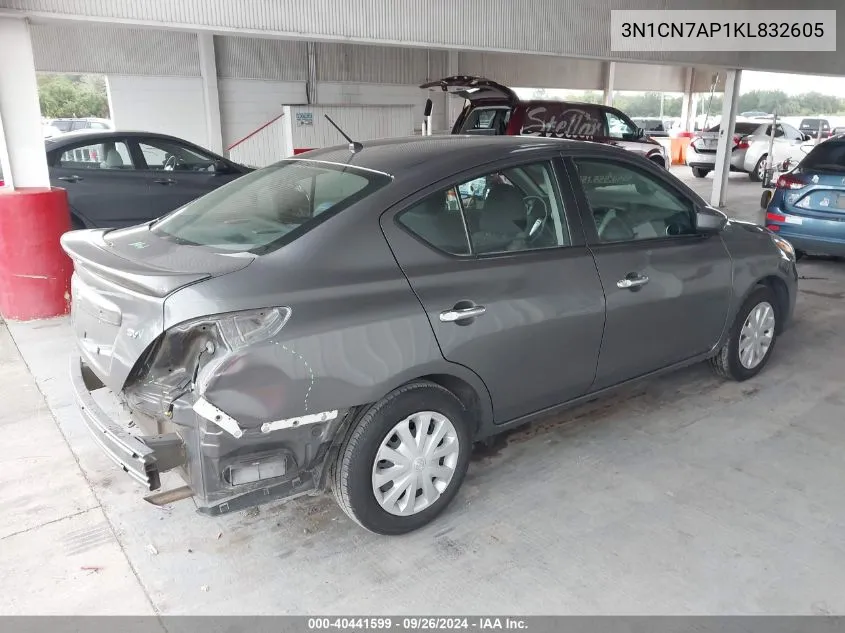 3N1CN7AP1KL832605 2019 Nissan Versa 1.6 Sv