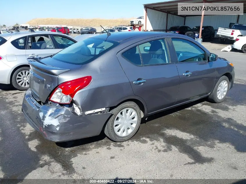 3N1CN7AP0KL857656 2019 Nissan Versa 1.6 Sv