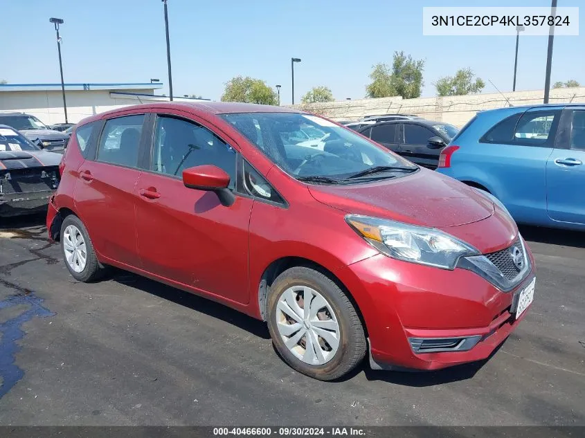 3N1CE2CP4KL357824 2019 Nissan Versa Note Sv