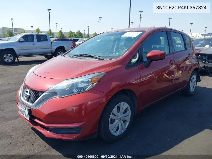 3N1CE2CP4KL357824 2019 Nissan Versa Note Sv