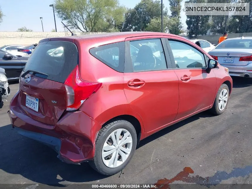 3N1CE2CP4KL357824 2019 Nissan Versa Note Sv