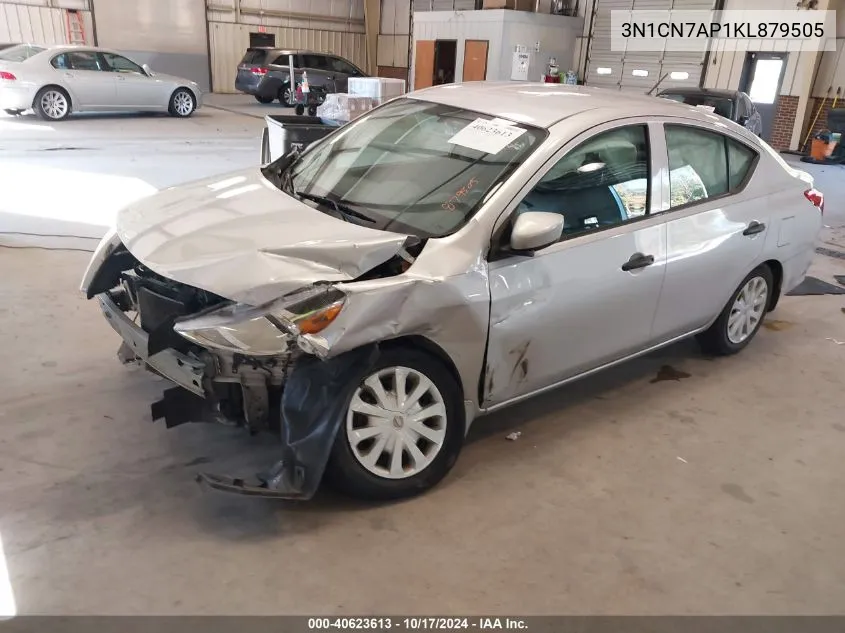 3N1CN7AP1KL879505 2019 Nissan Versa 1.6 S