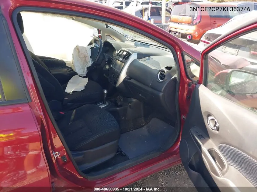 3N1CE2CP7KL363746 2019 Nissan Versa Note S/Sr/Sv