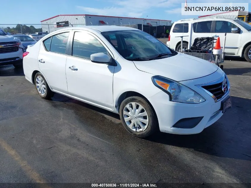 3N1CN7AP6KL863879 2019 Nissan Versa 1.6 Sv