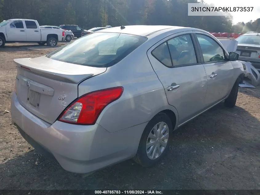 2019 Nissan Versa 1.6 Sv VIN: 3N1CN7AP6KL873537 Lot: 40785783