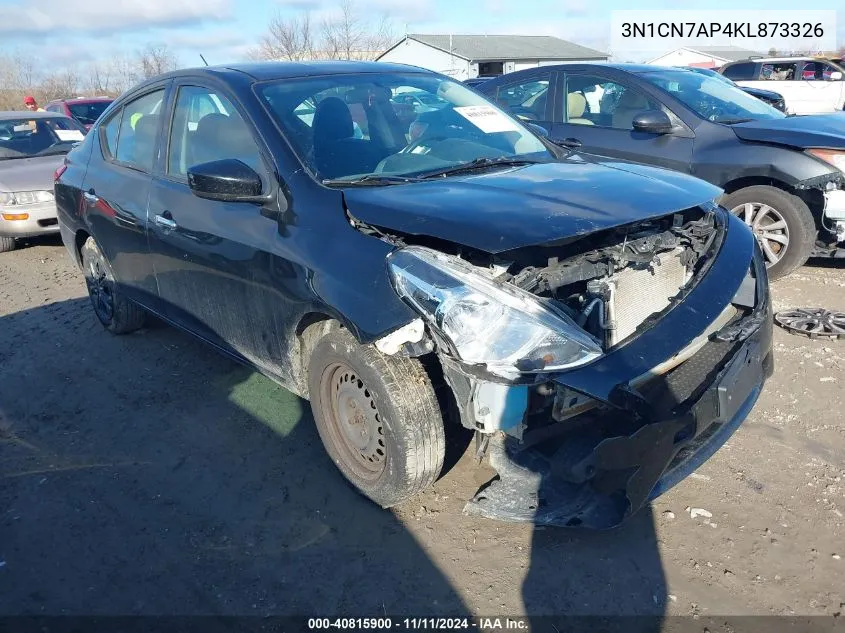 2019 Nissan Versa 1.6 Sv VIN: 3N1CN7AP4KL873326 Lot: 40815900