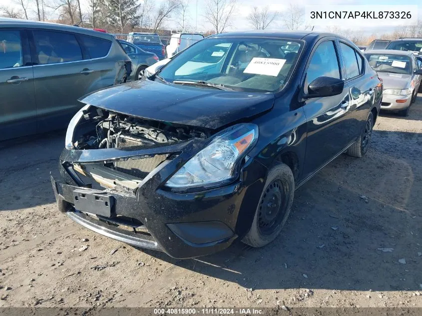 2019 Nissan Versa 1.6 Sv VIN: 3N1CN7AP4KL873326 Lot: 40815900