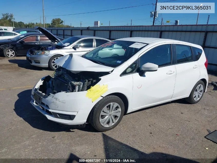 3N1CE2CP9KL365031 2019 Nissan Versa Note Sv