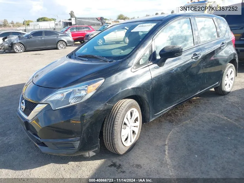 3N1CE2CP7KL357252 2019 Nissan Versa Note Sv