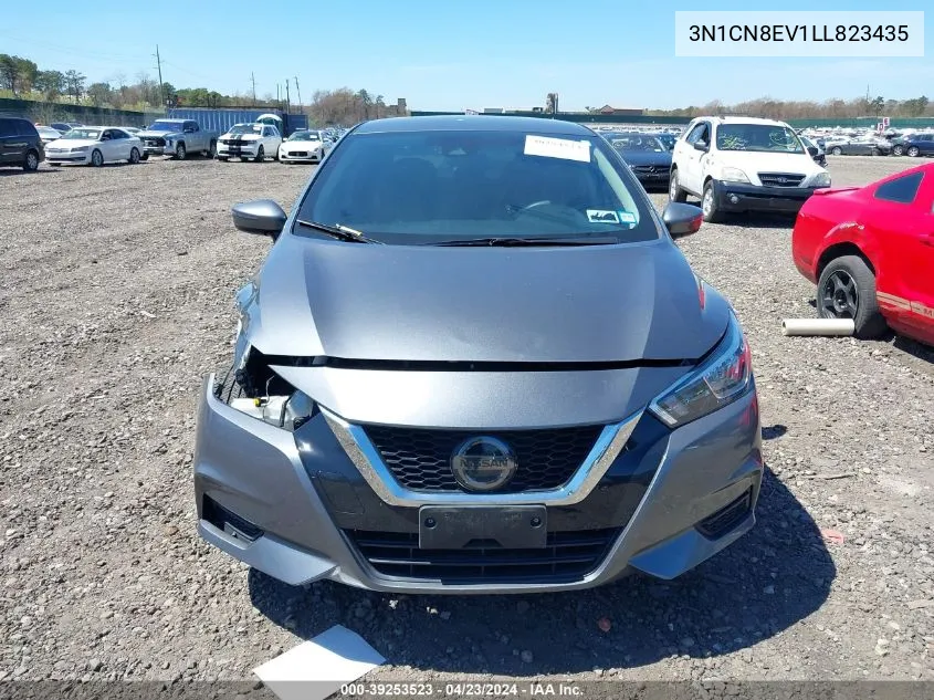 2020 Nissan Versa Sv Xtronic Cvt VIN: 3N1CN8EV1LL823435 Lot: 39253523