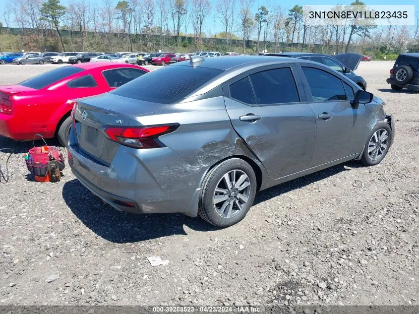 2020 Nissan Versa Sv Xtronic Cvt VIN: 3N1CN8EV1LL823435 Lot: 39253523