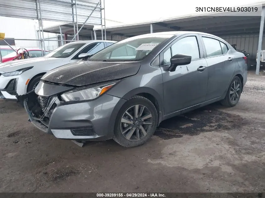 3N1CN8EV4LL903019 2020 Nissan Versa Sv Xtronic Cvt