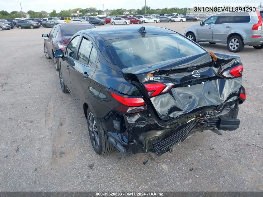 2020 Nissan Versa Sv Xtronic Cvt VIN: 3N1CN8EV4LL894290 Lot: 39620893