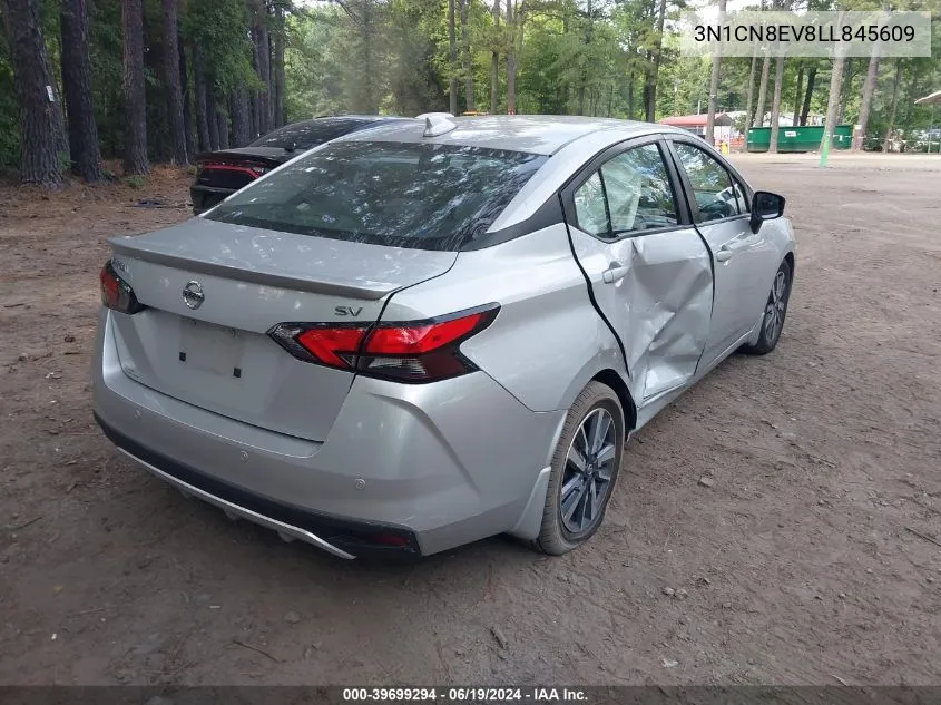 2020 Nissan Versa Sv Xtronic Cvt VIN: 3N1CN8EV8LL845609 Lot: 39699294