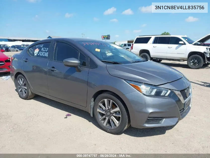 2020 Nissan Versa Sv VIN: 3N1CN8EV4LL835756 Lot: 39747757