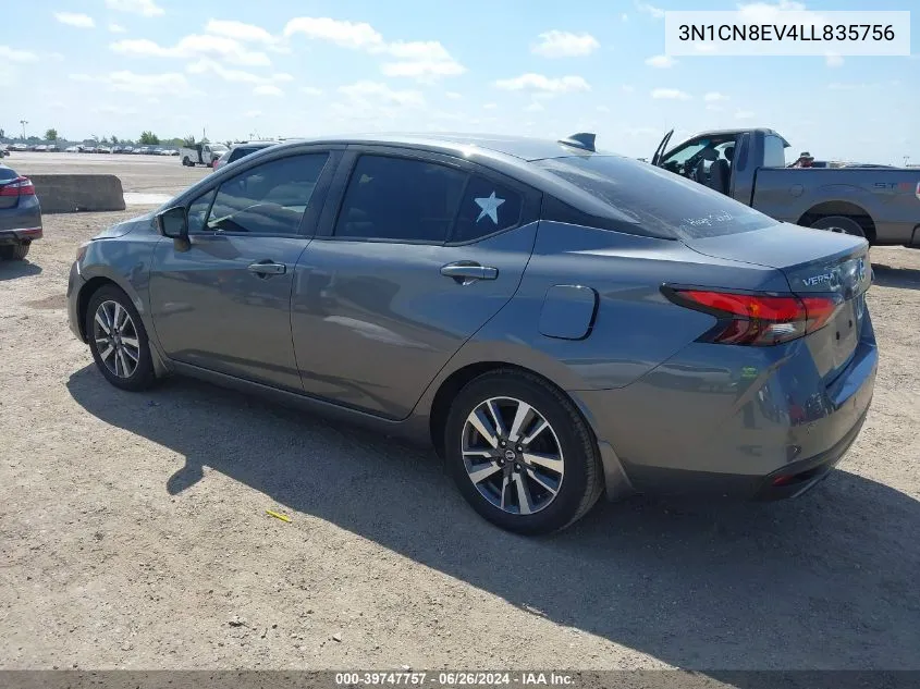 2020 Nissan Versa Sv VIN: 3N1CN8EV4LL835756 Lot: 39747757