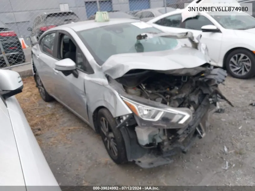 2020 Nissan Versa Sv Xtronic Cvt VIN: 3N1CN8EV6LL874980 Lot: 39824992