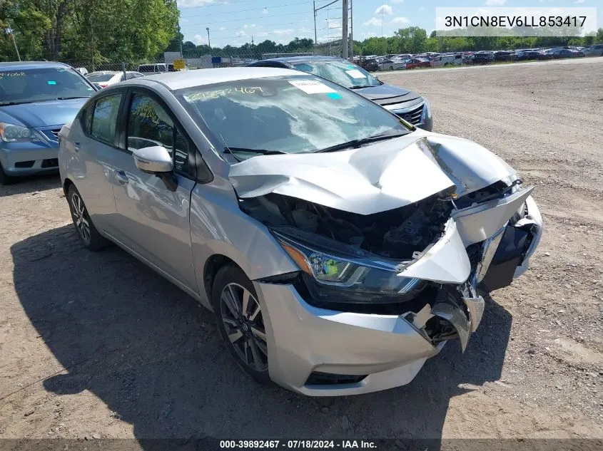 3N1CN8EV6LL853417 2020 Nissan Versa Sv