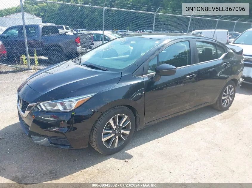 2020 Nissan Versa Sv Xtronic Cvt VIN: 3N1CN8EV5LL867096 Lot: 39942832