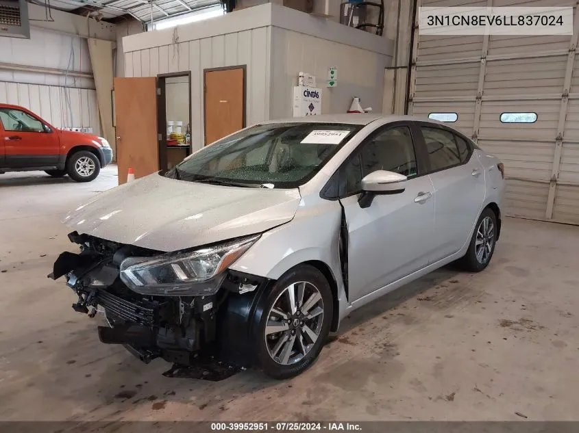 2020 Nissan Versa Sv Xtronic Cvt VIN: 3N1CN8EV6LL837024 Lot: 39952951