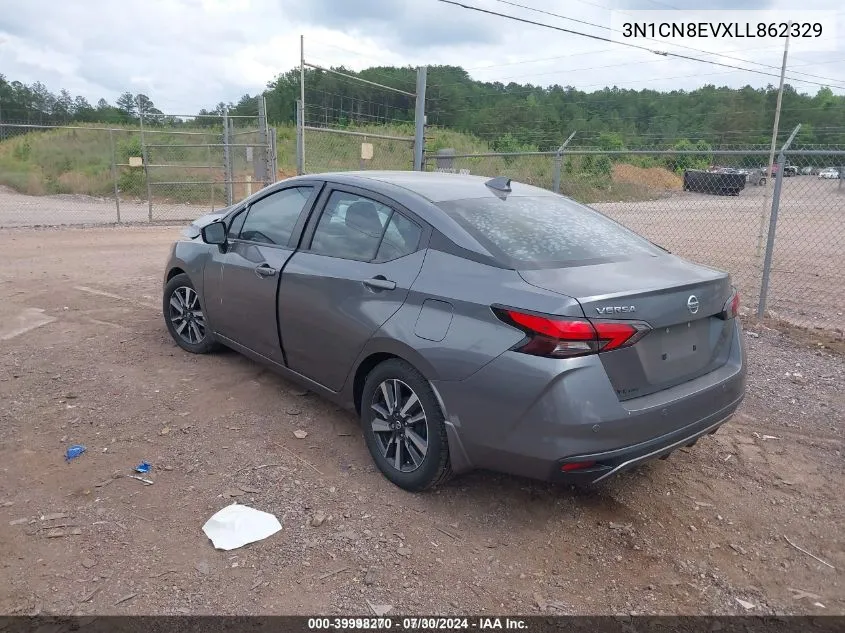 2020 Nissan Versa Sv Xtronic Cvt VIN: 3N1CN8EVXLL862329 Lot: 39998270