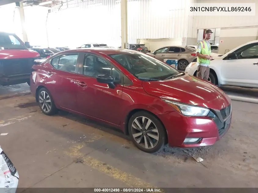 2020 Nissan Versa Sr Xtronic Cvt VIN: 3N1CN8FVXLL869246 Lot: 40012498