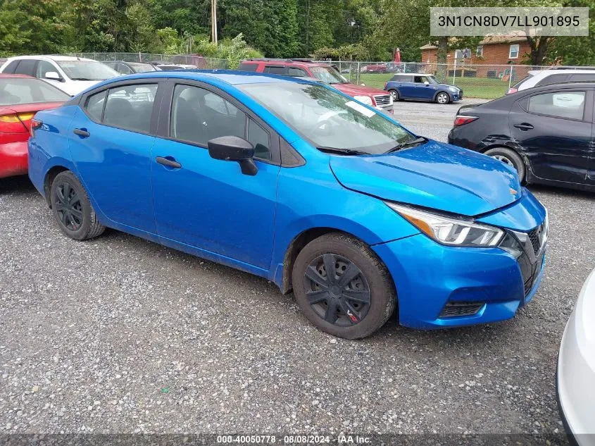 2020 Nissan Versa S Xtronic Cvt VIN: 3N1CN8DV7LL901895 Lot: 40050778