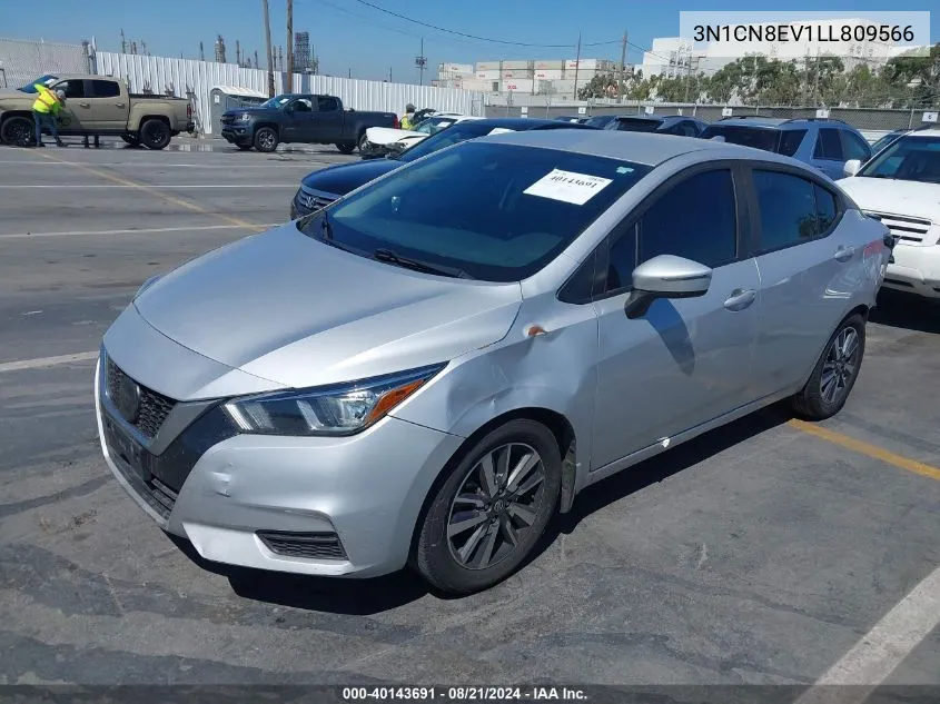 2020 Nissan Versa Sv Xtronic Cvt VIN: 3N1CN8EV1LL809566 Lot: 40143691