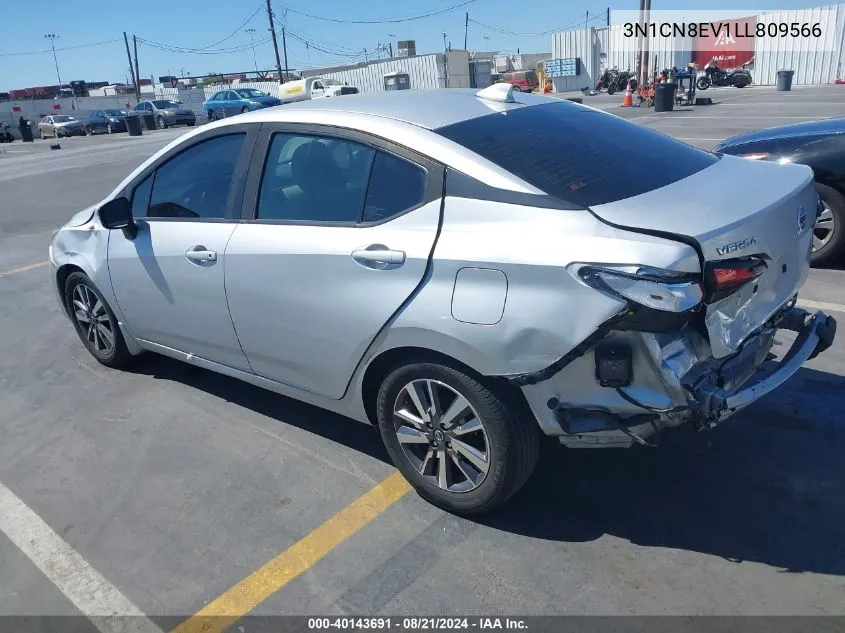 2020 Nissan Versa Sv Xtronic Cvt VIN: 3N1CN8EV1LL809566 Lot: 40143691