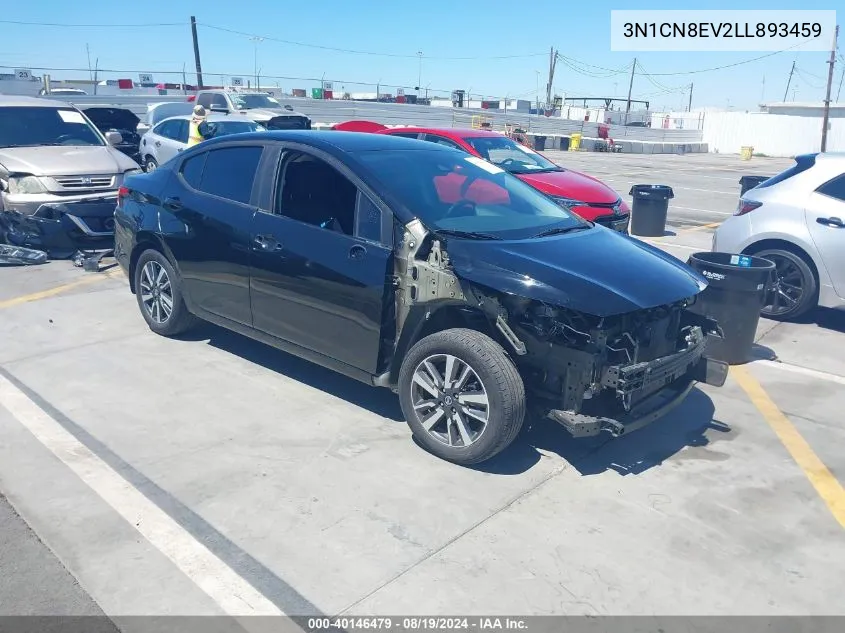 2020 Nissan Versa Sv Xtronic Cvt VIN: 3N1CN8EV2LL893459 Lot: 40146479